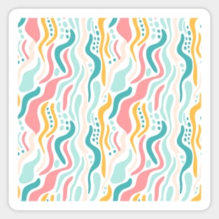 Autumn Nostalgia: Retro Pastel Doodle Delight Sticker